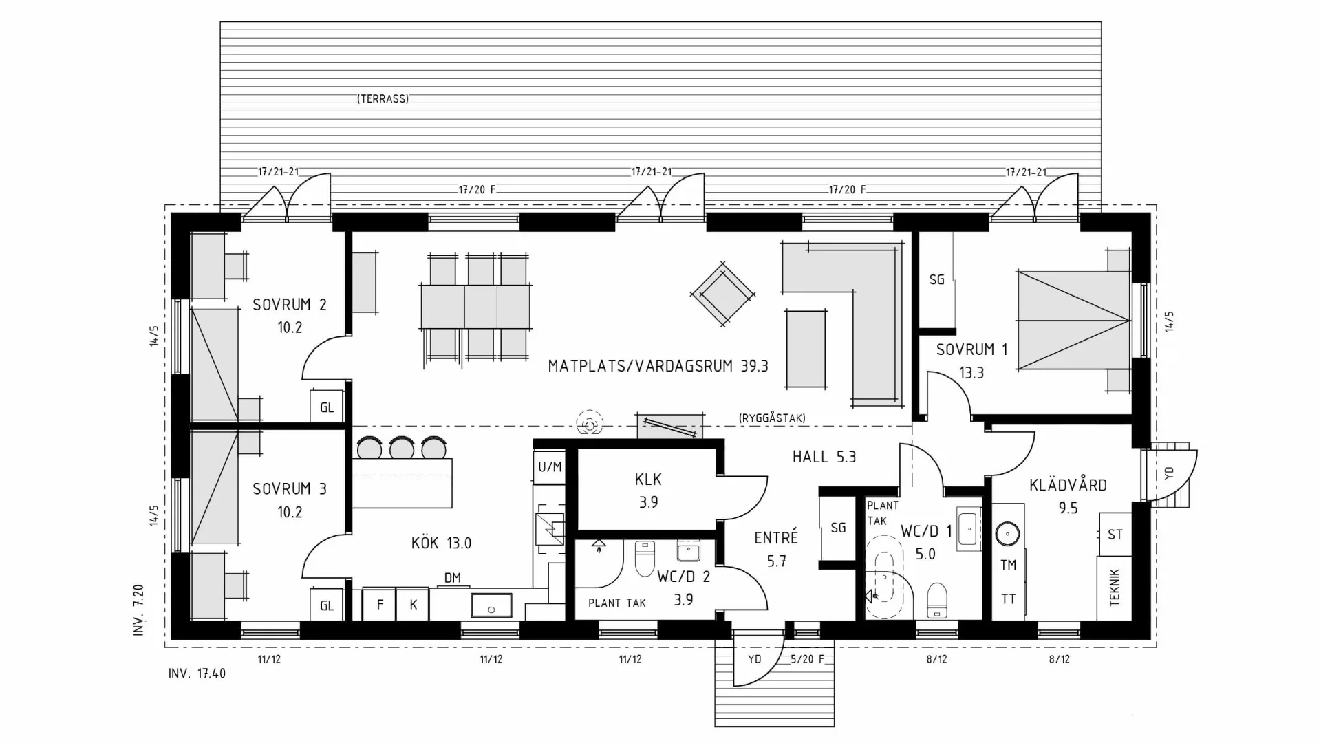 trivselhus villa frösö planlösning