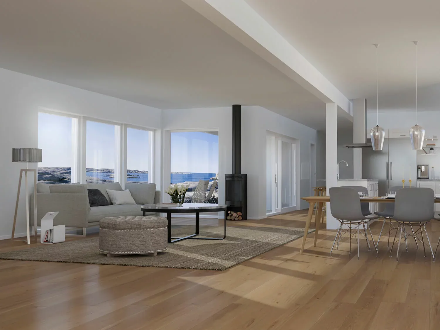 trivselhus villa gällnö interiör