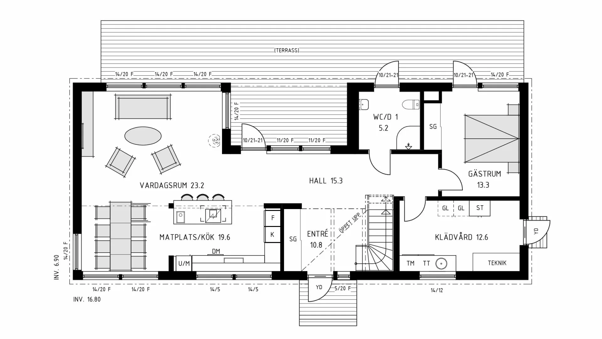 trivselhus villa gällnö planlösning