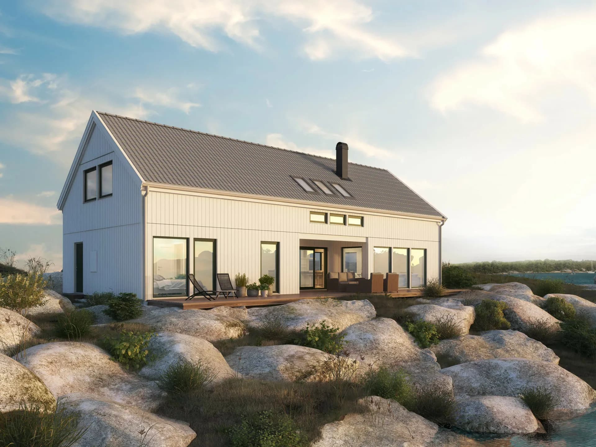 trivselhus villa gällnö fasad