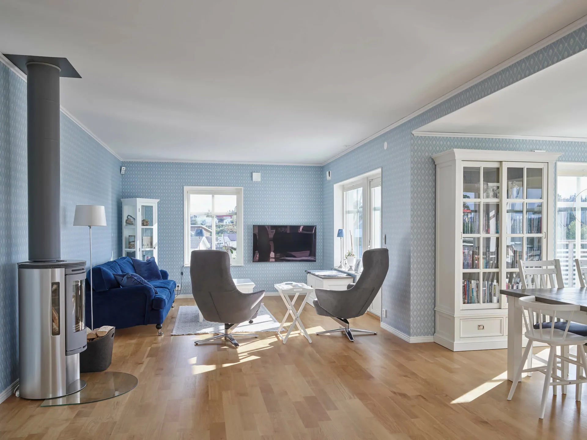 trivselhus villa grebbestad vardagsrum