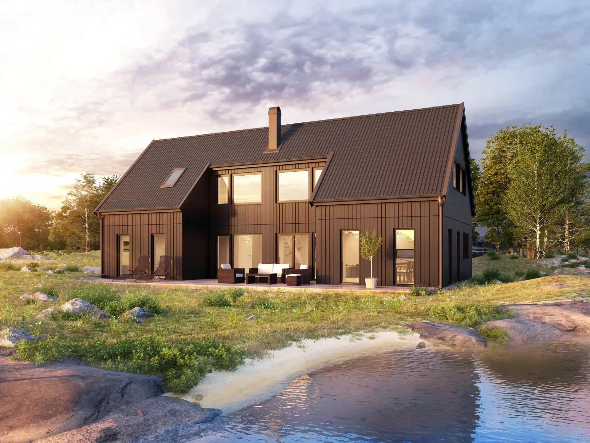 trivselhus villa hägersten fasad