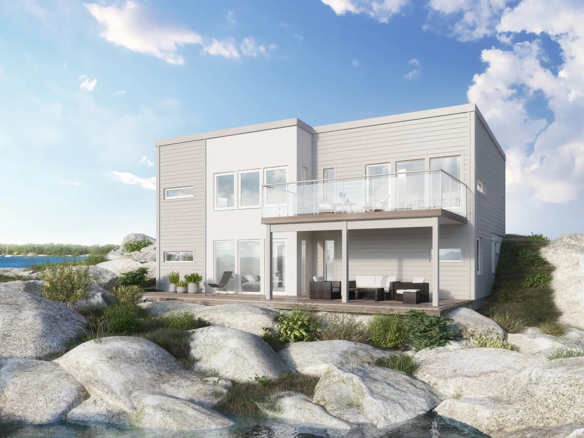 trivselhus villa klippan fasad