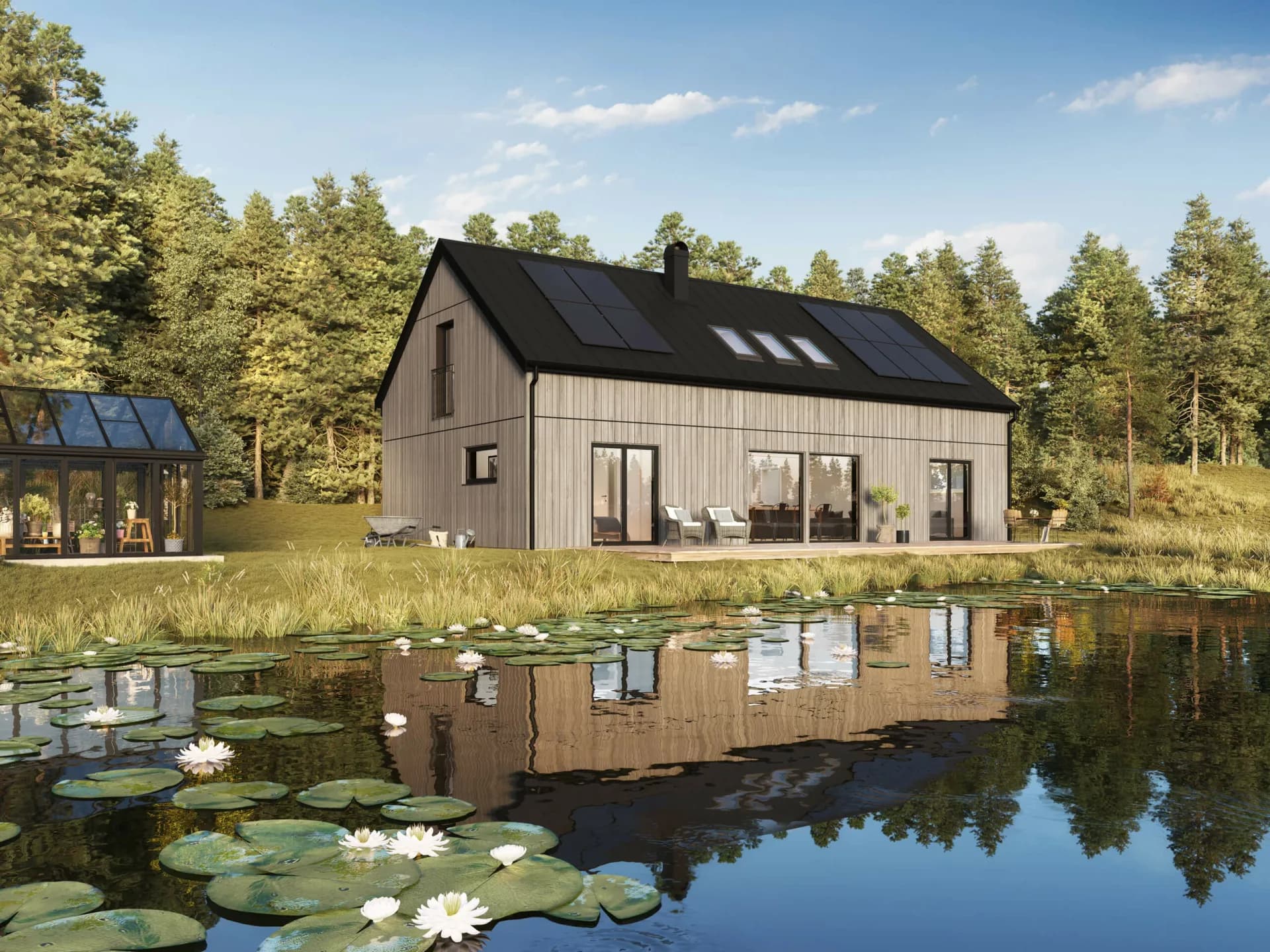 trivselhus villa klövsjö fasad