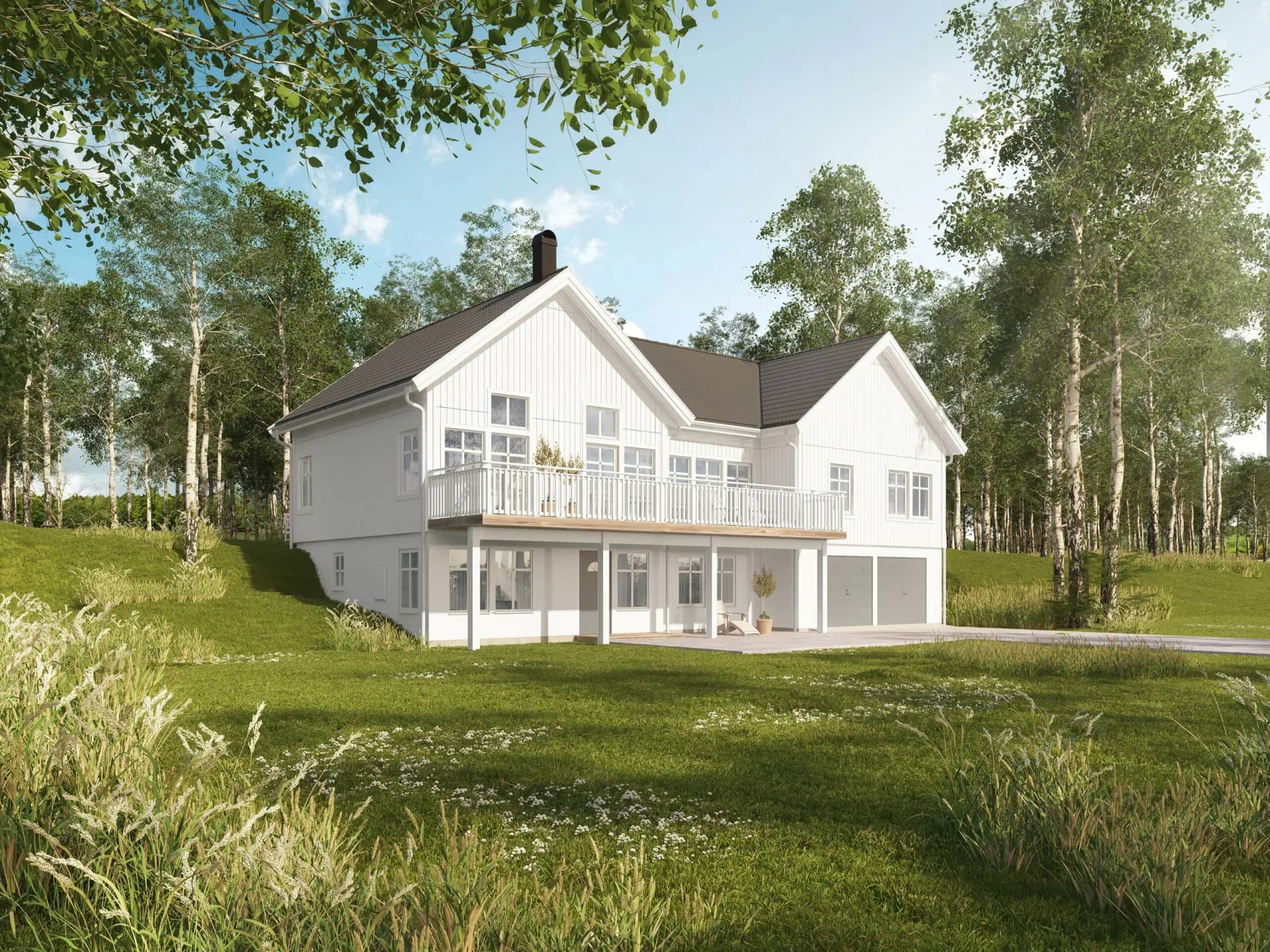 trivselhus villa kungsbacka fasad