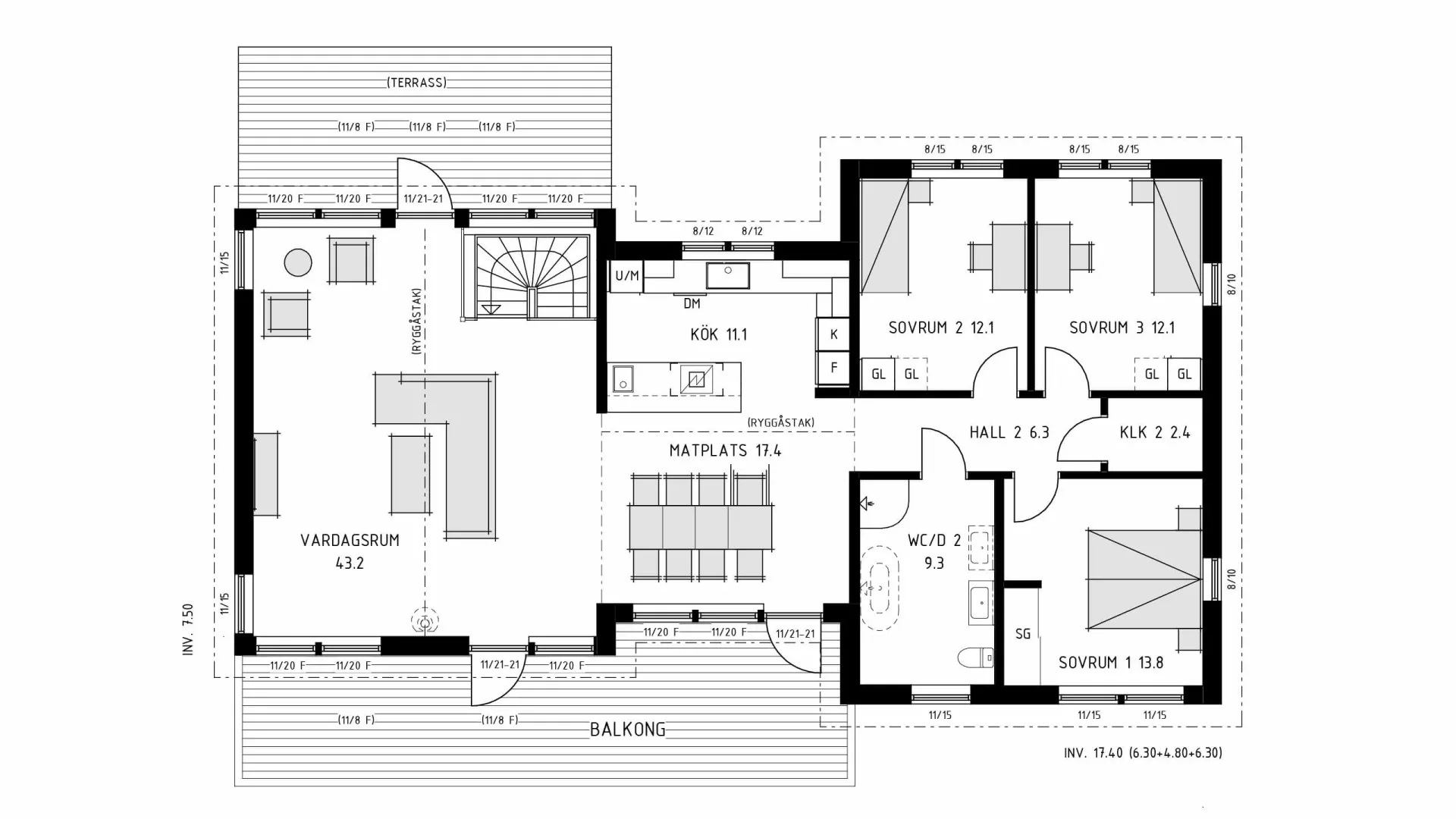 trivselhus villa kungsbacka planlösning
