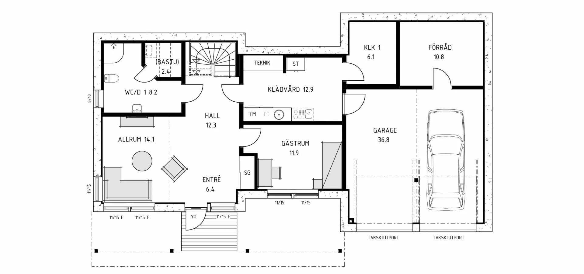 trivselhus villa kungsbacka planlösning