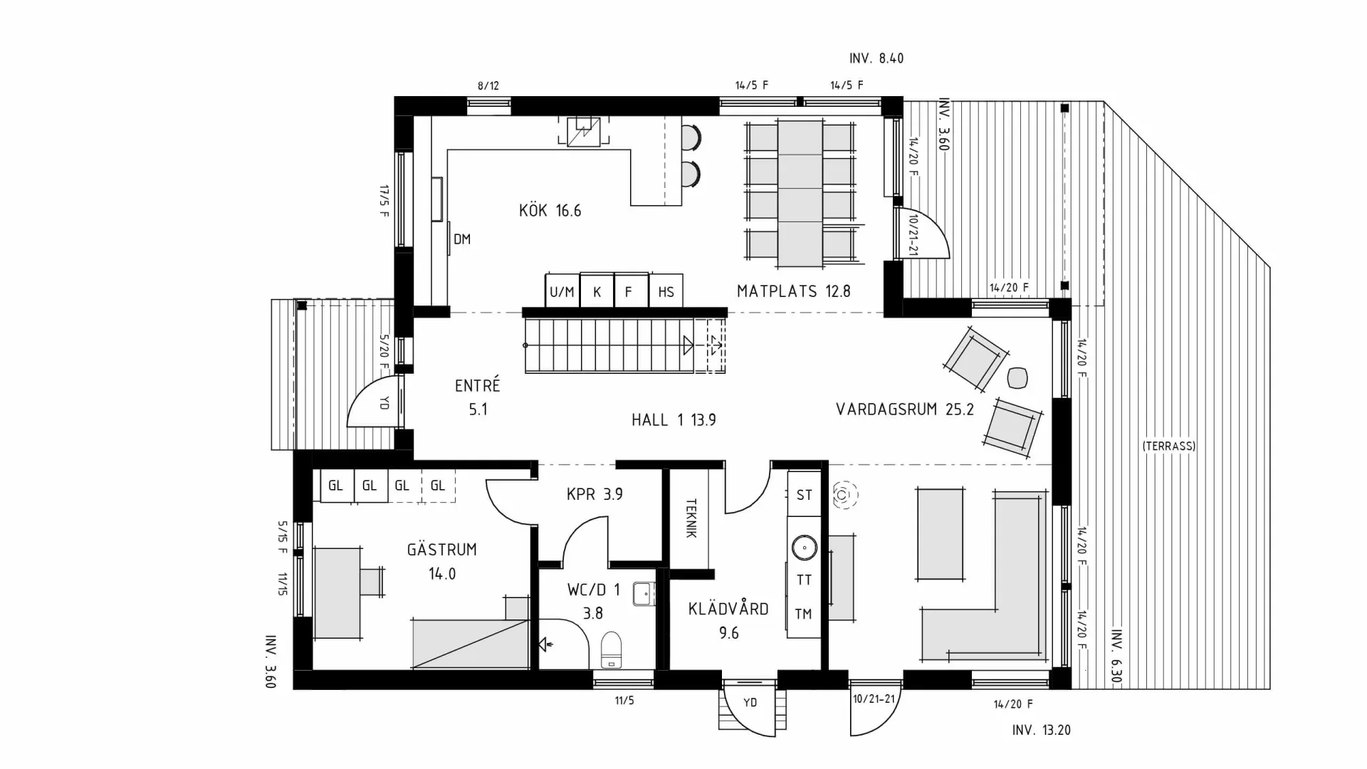 trivselhus villa lidingö planlösning