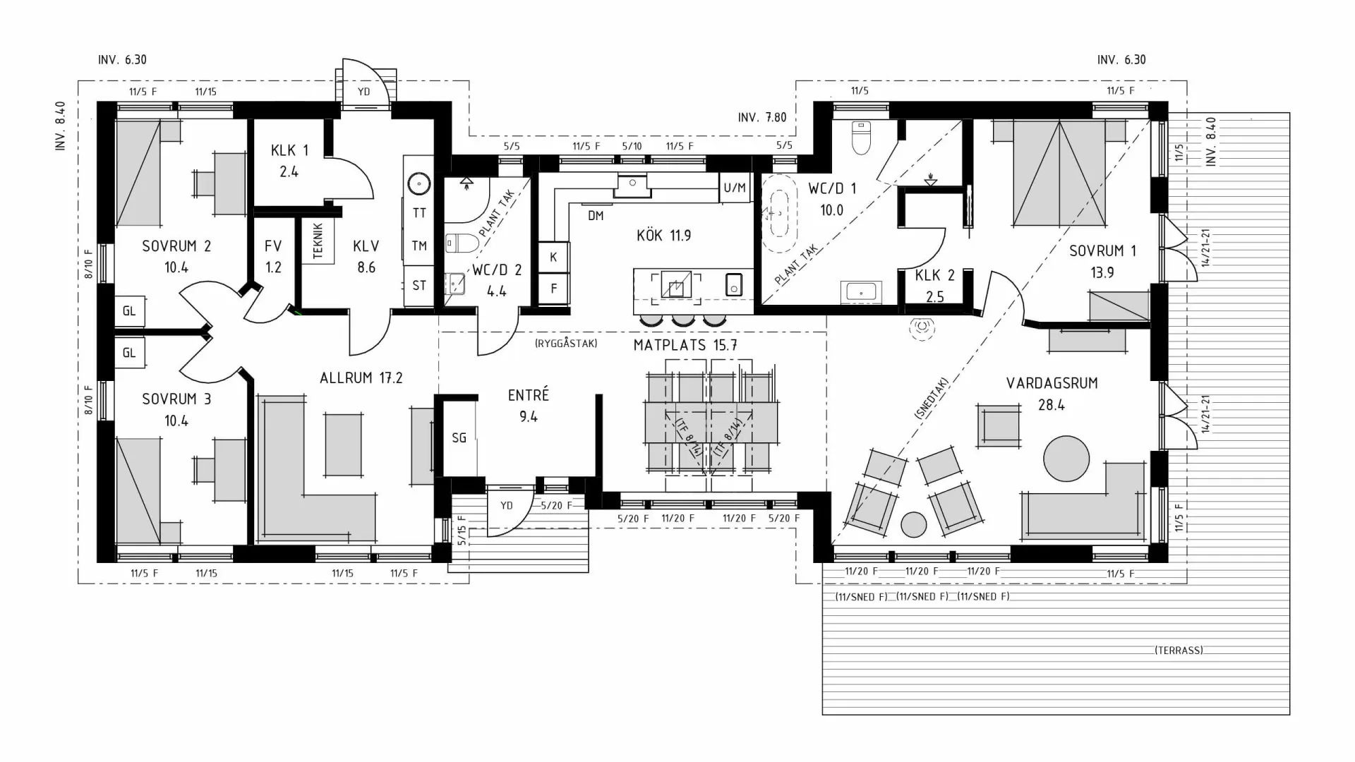 trivselhus villa malmö planlösning