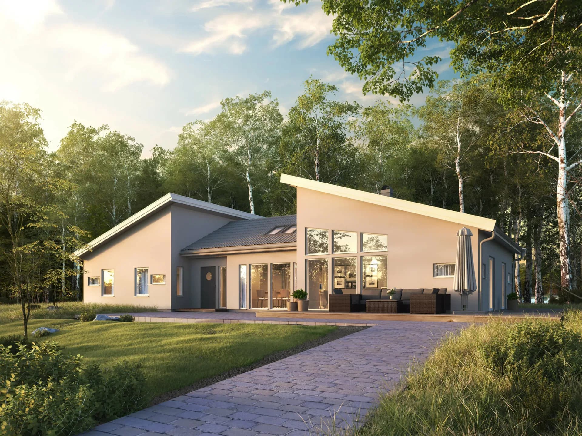 trivselhus villa malmö fasad