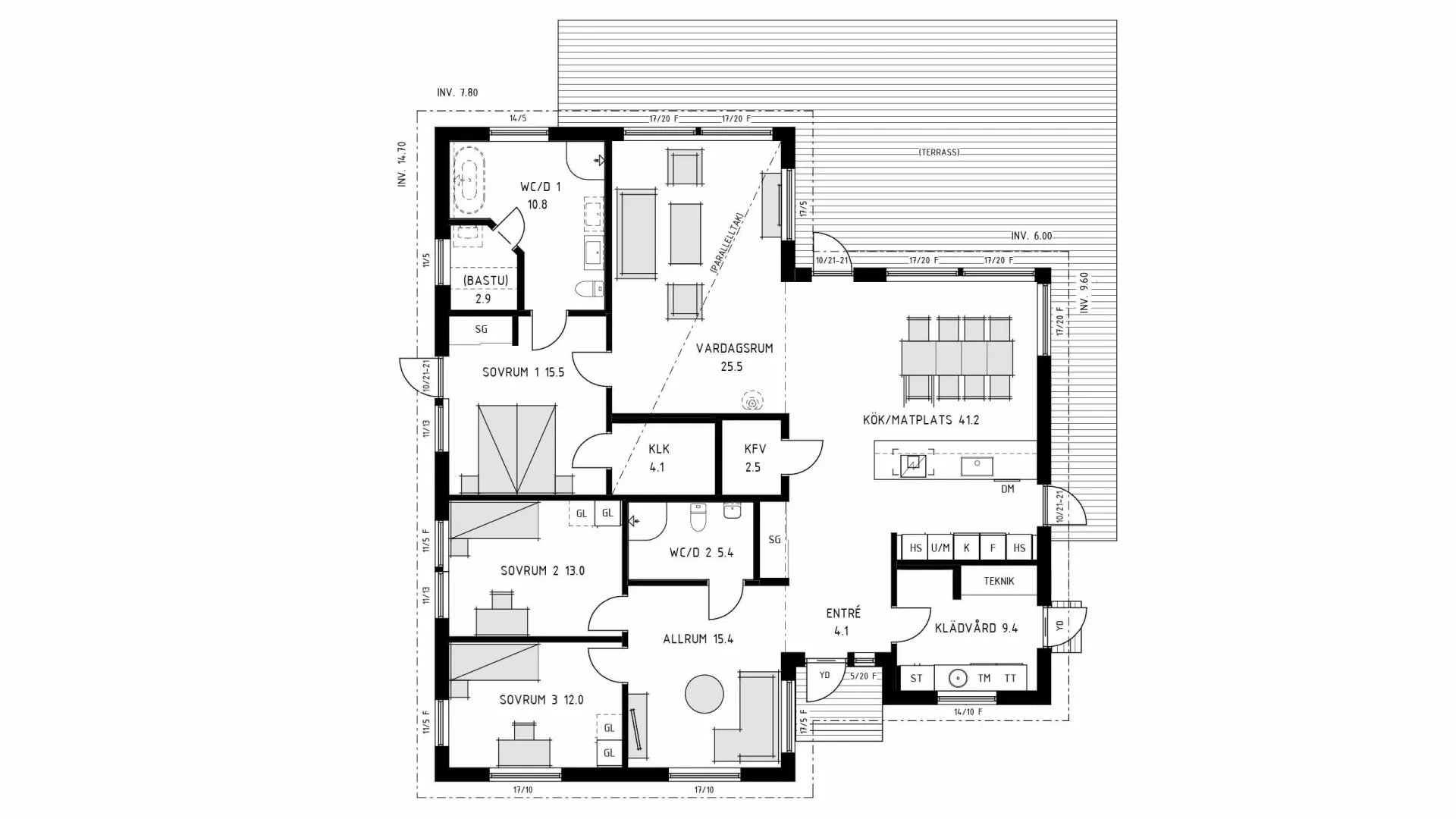 trivselhus villa mariestad planlösning