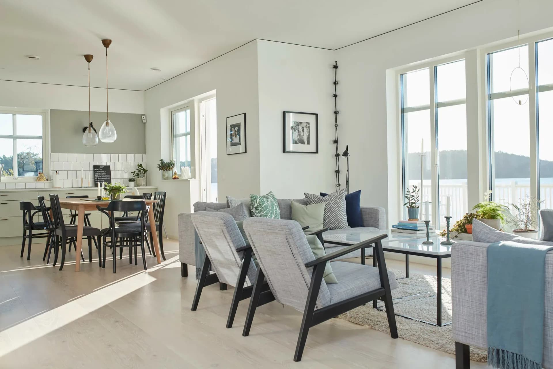 trivselhus villa mörtnäs vardagsrum byggahus