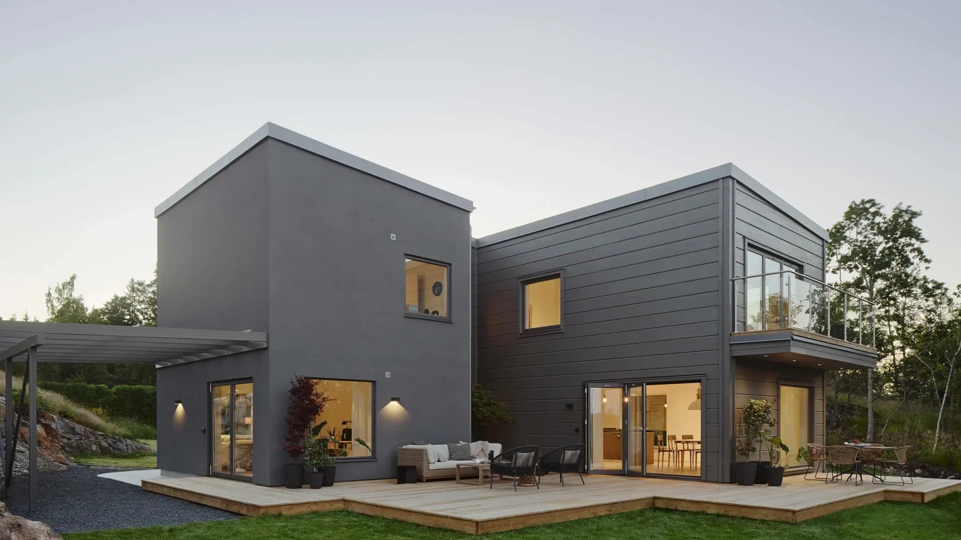 trivselhus villa nacka fasad bygga hus