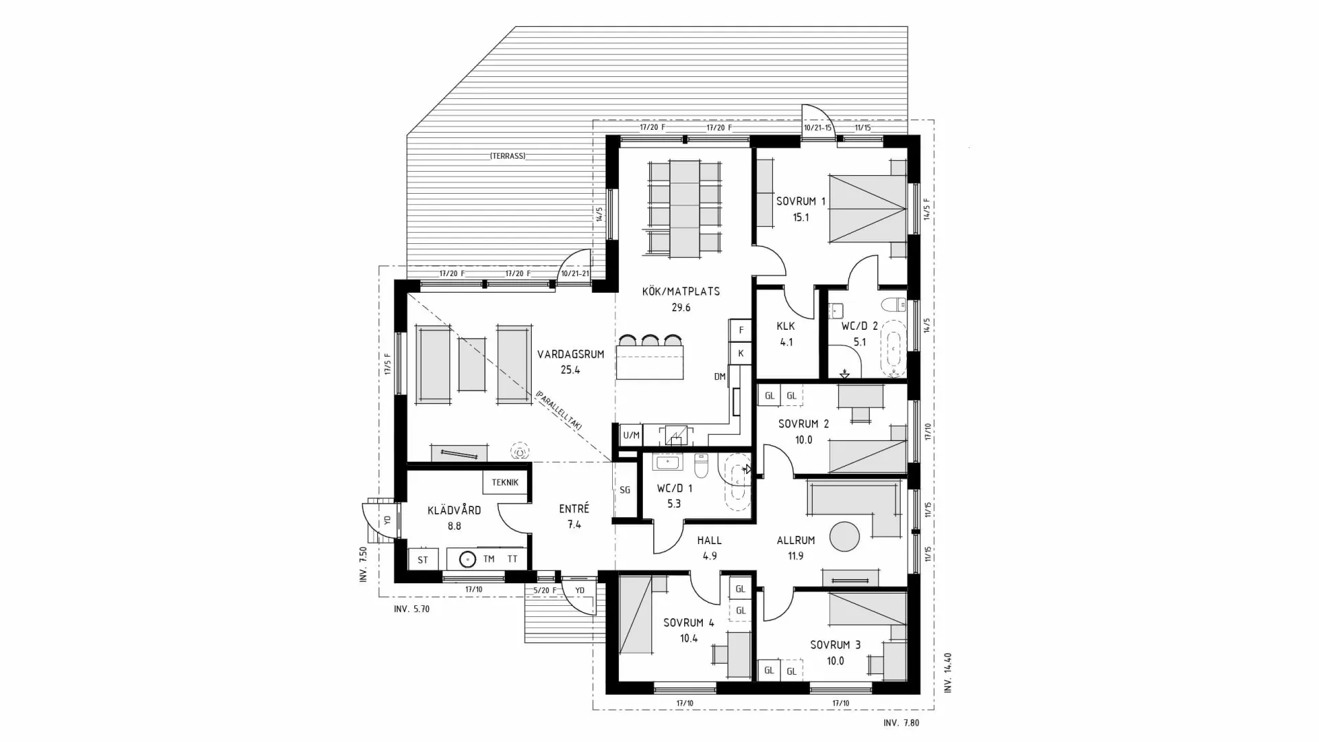 trivselhus villa roxen planlösning