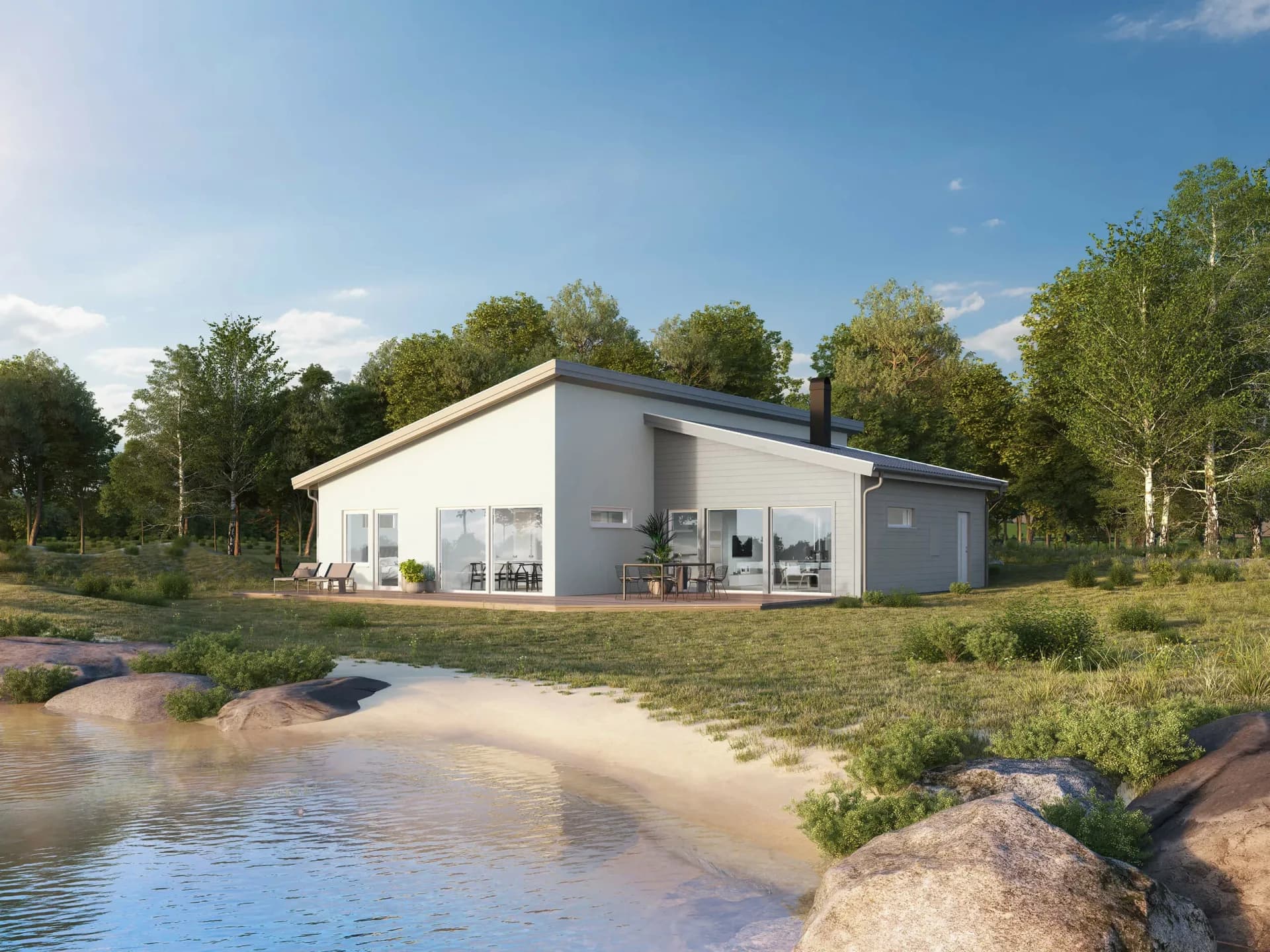 trivselhus villa roxen fasad