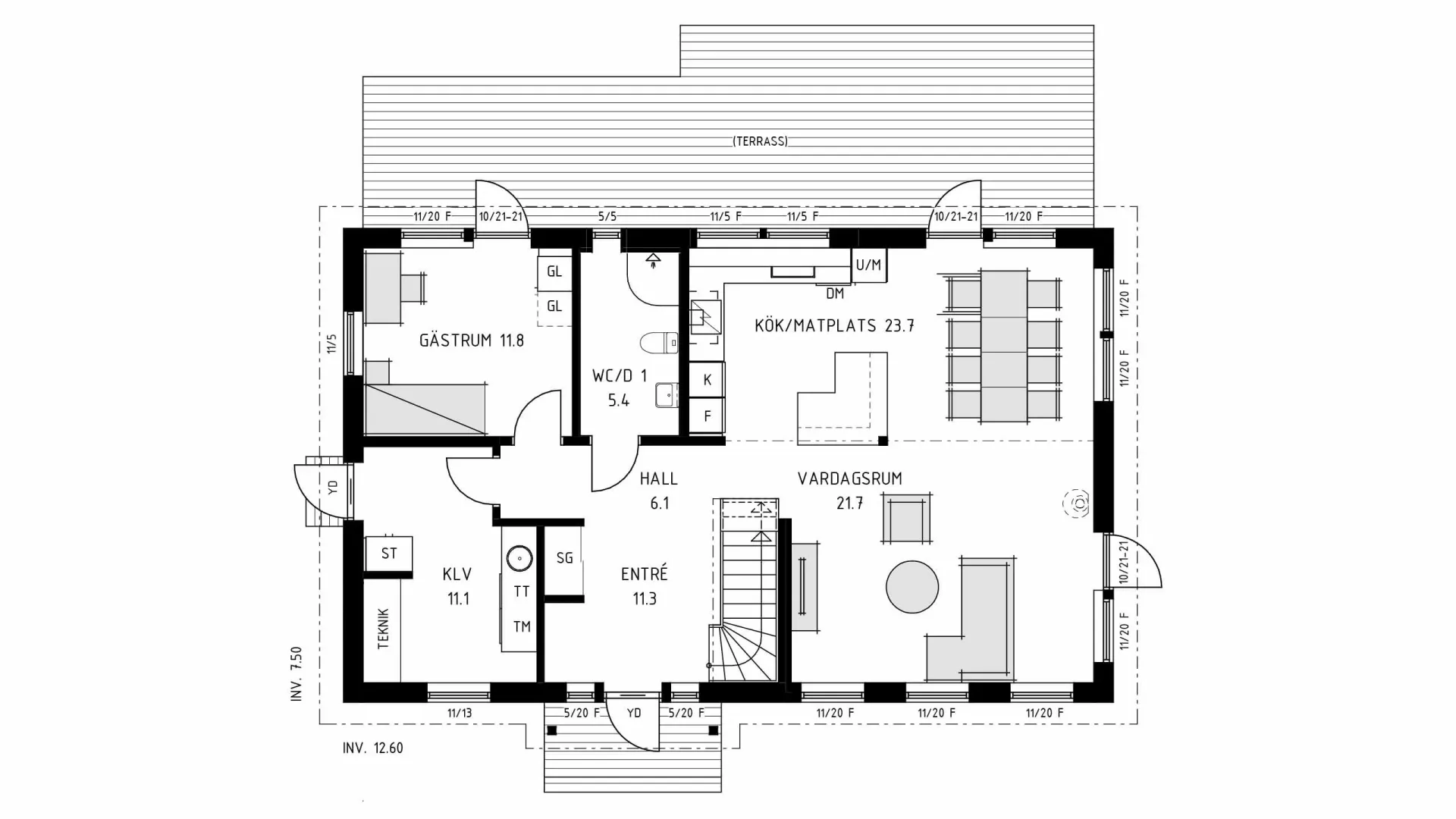 trivselhus villa simrishamn planlösning