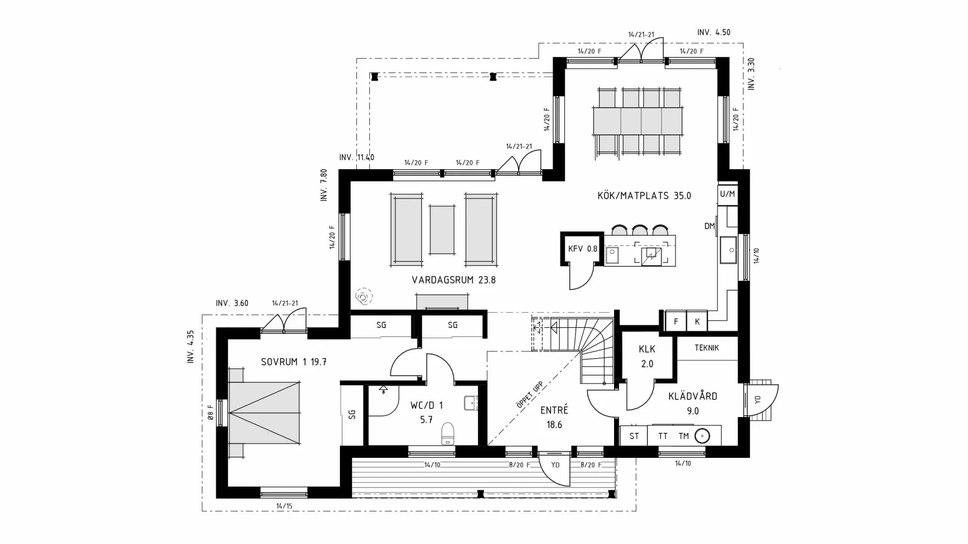 trivselhus villa tylösand planlösning