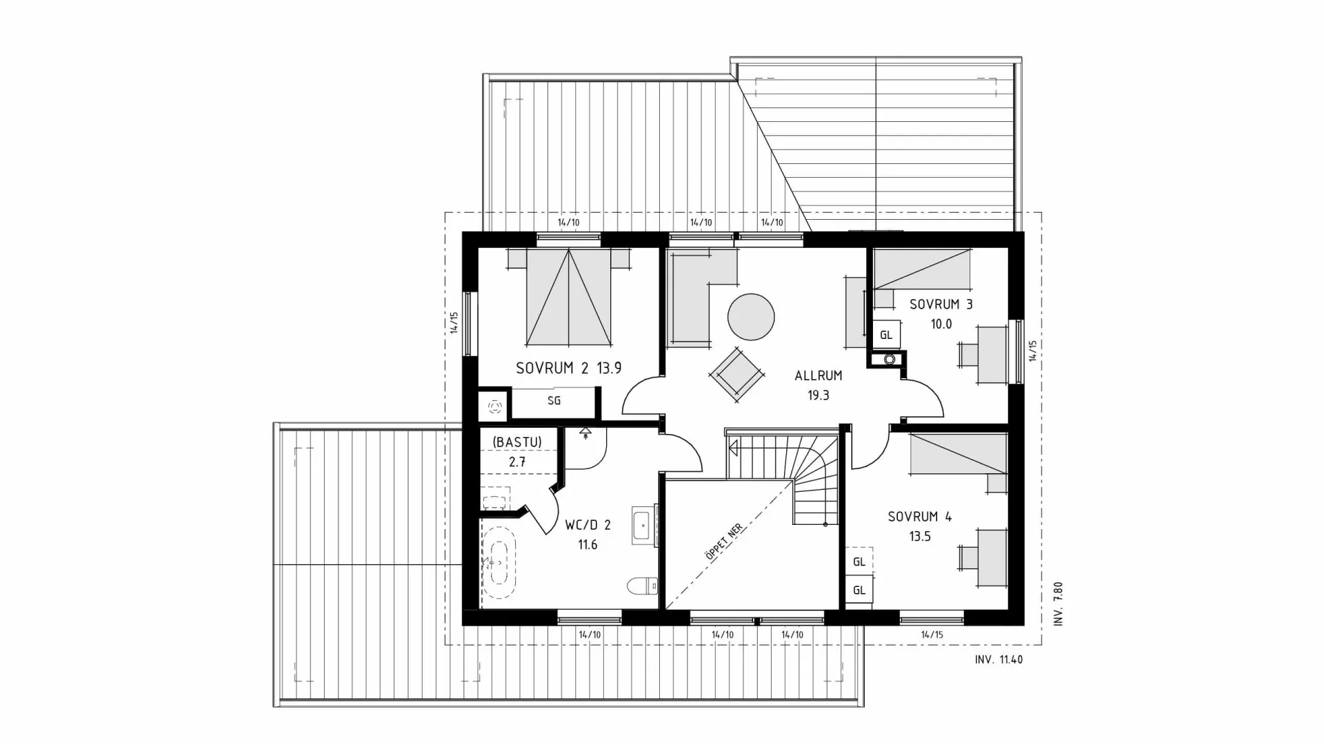 trivselhus villa tylösand planlösning
