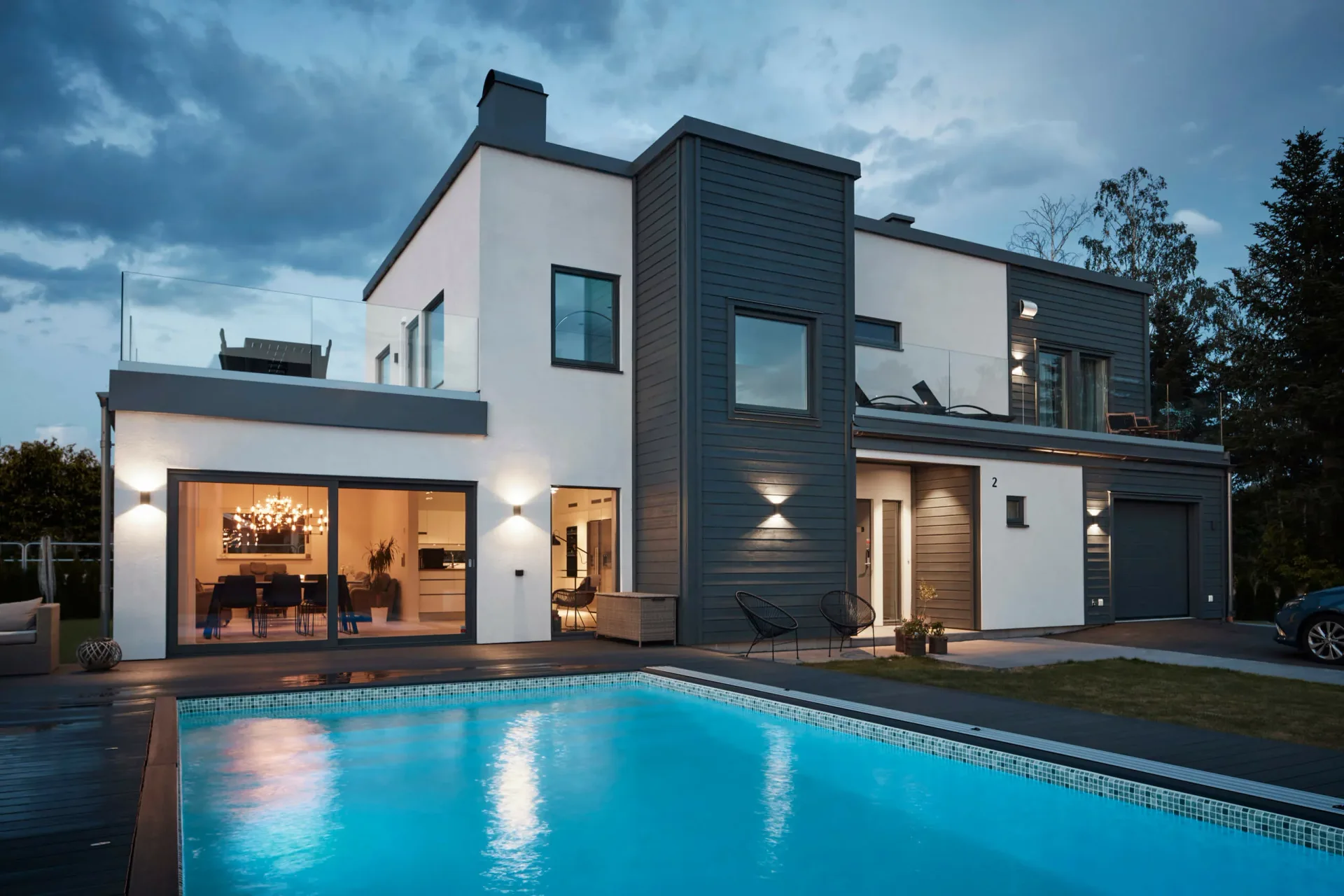 trivselhus villa värmdö fasad