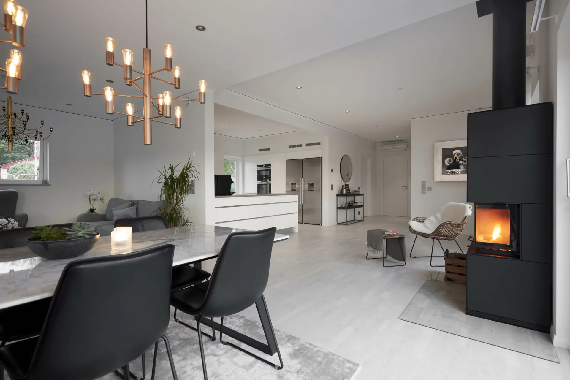 trivselhus villa värmdö vardagsrum bygga hus