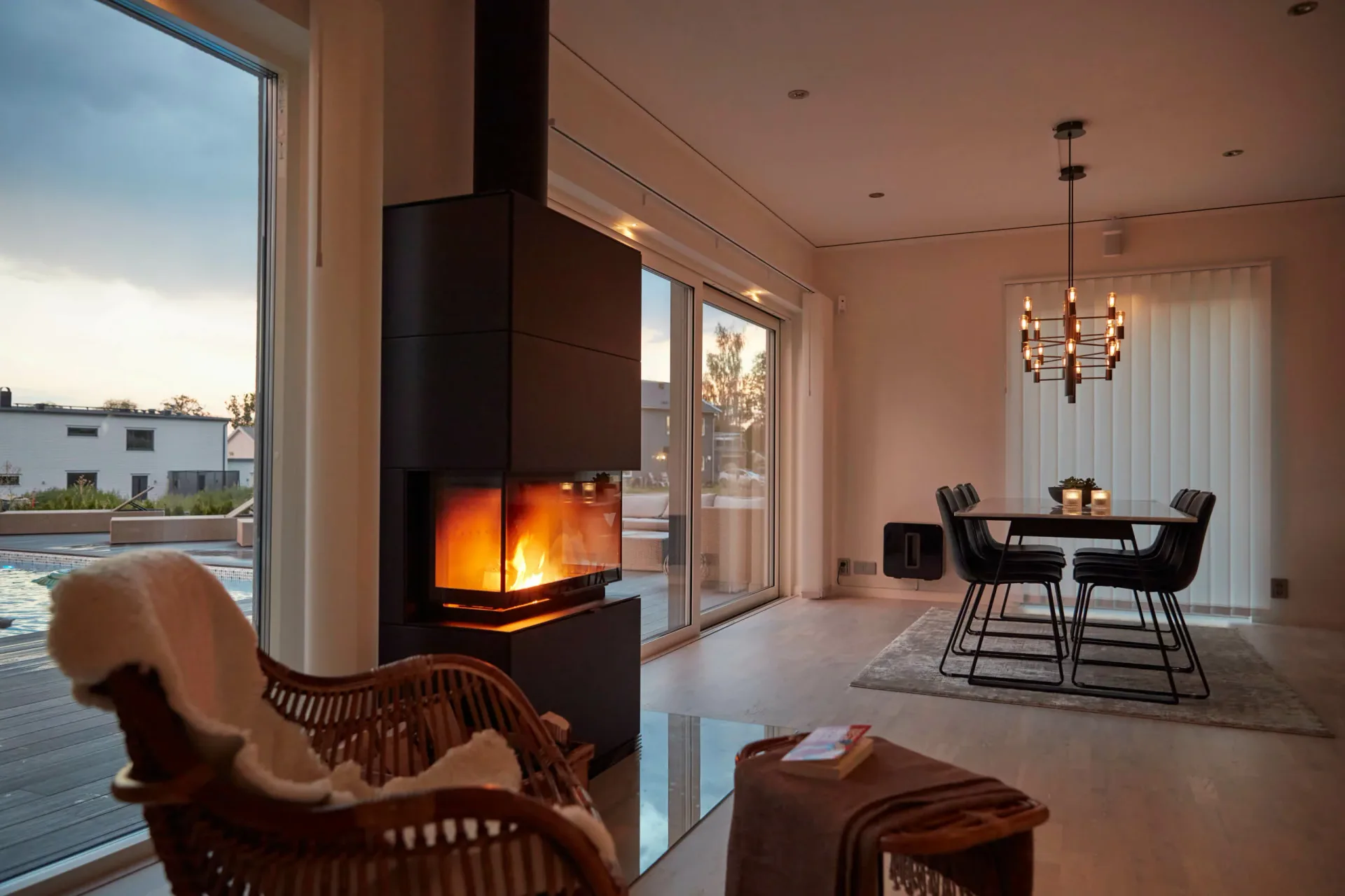 trivselhus villa värmdö vardagsrum bygga hus