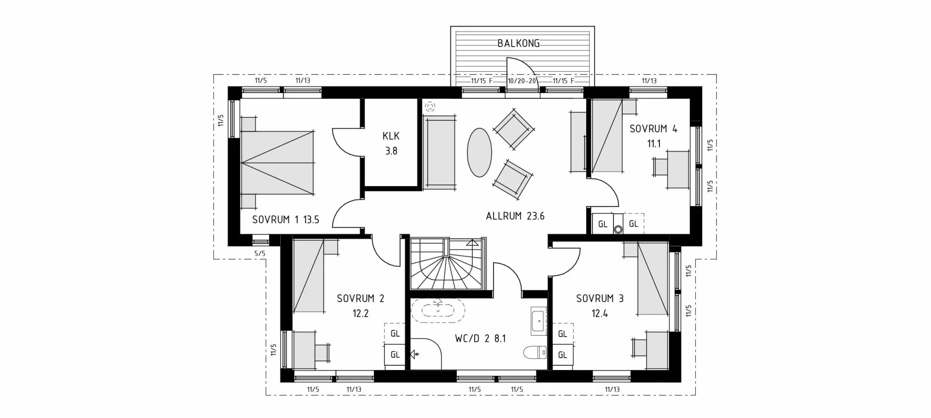 trivselhus villa västerås planlösning