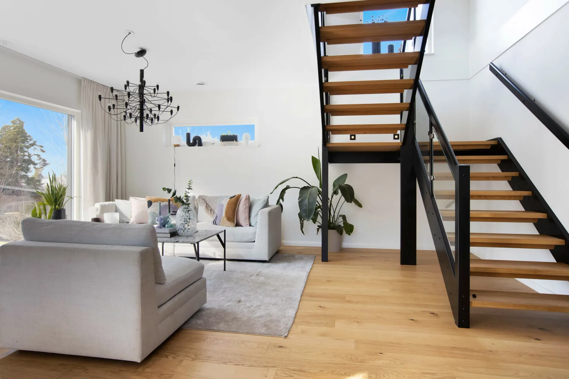 trivselhus villa vindö vardagsrum bygga hus