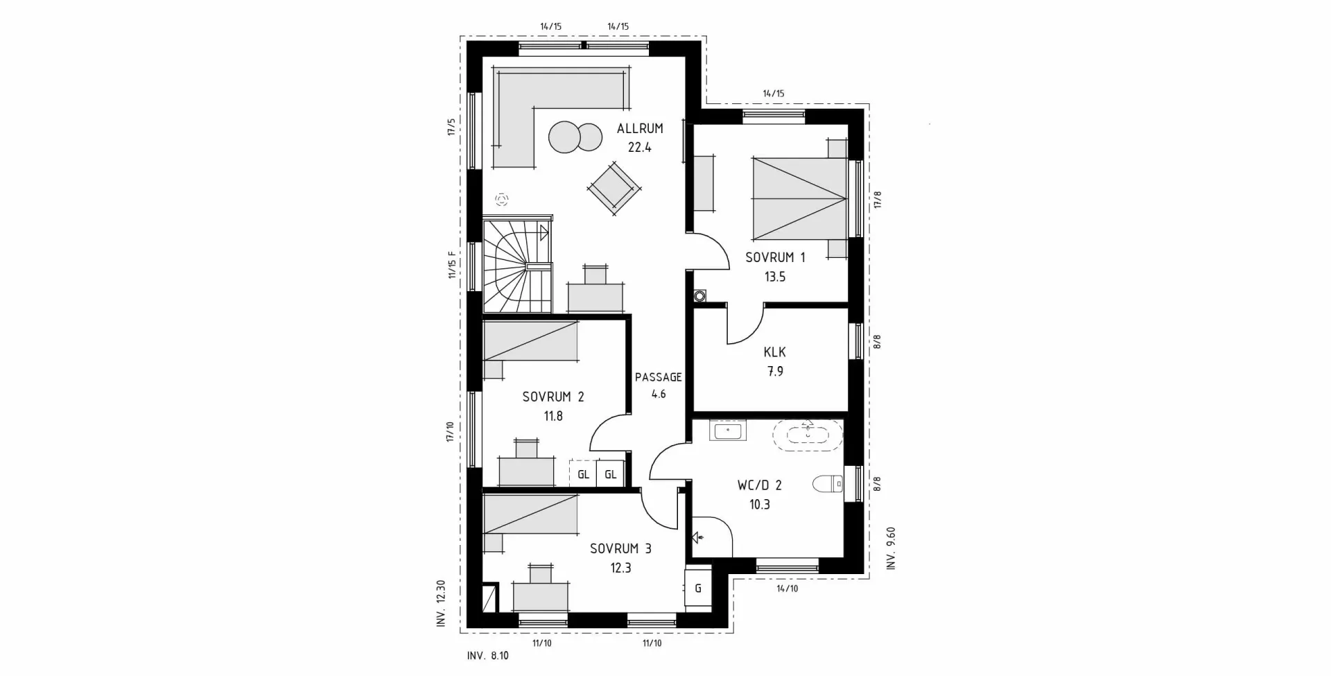 trivselhus villa vindö planlösning