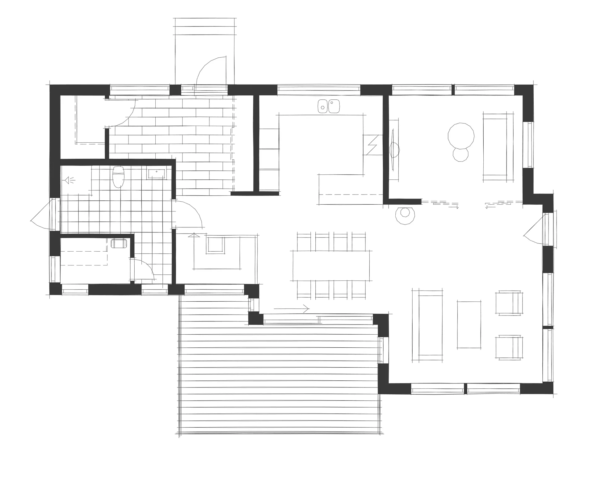 Villa Björnänge planritning 1