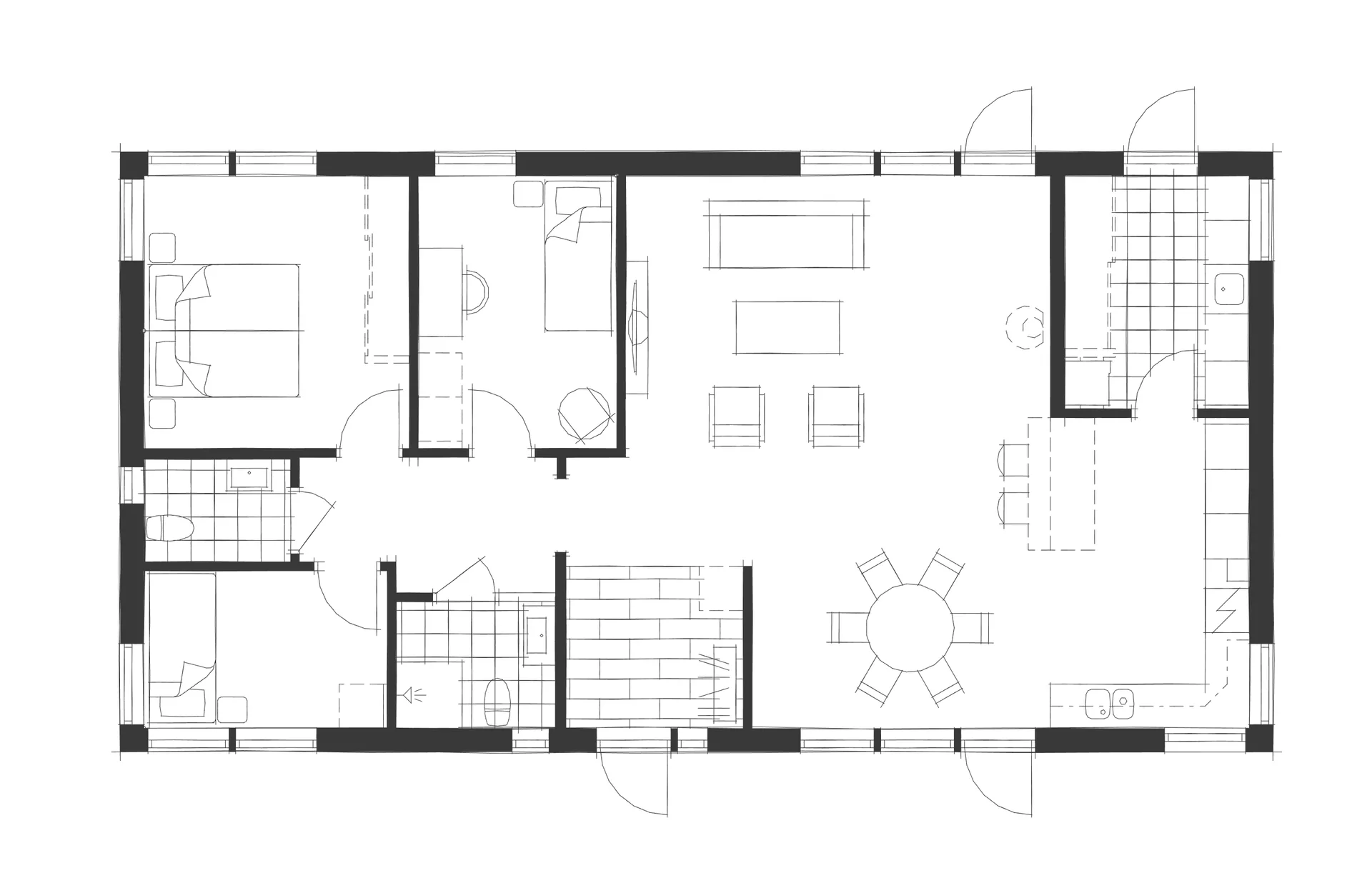 Villa Borgholm planritning 1