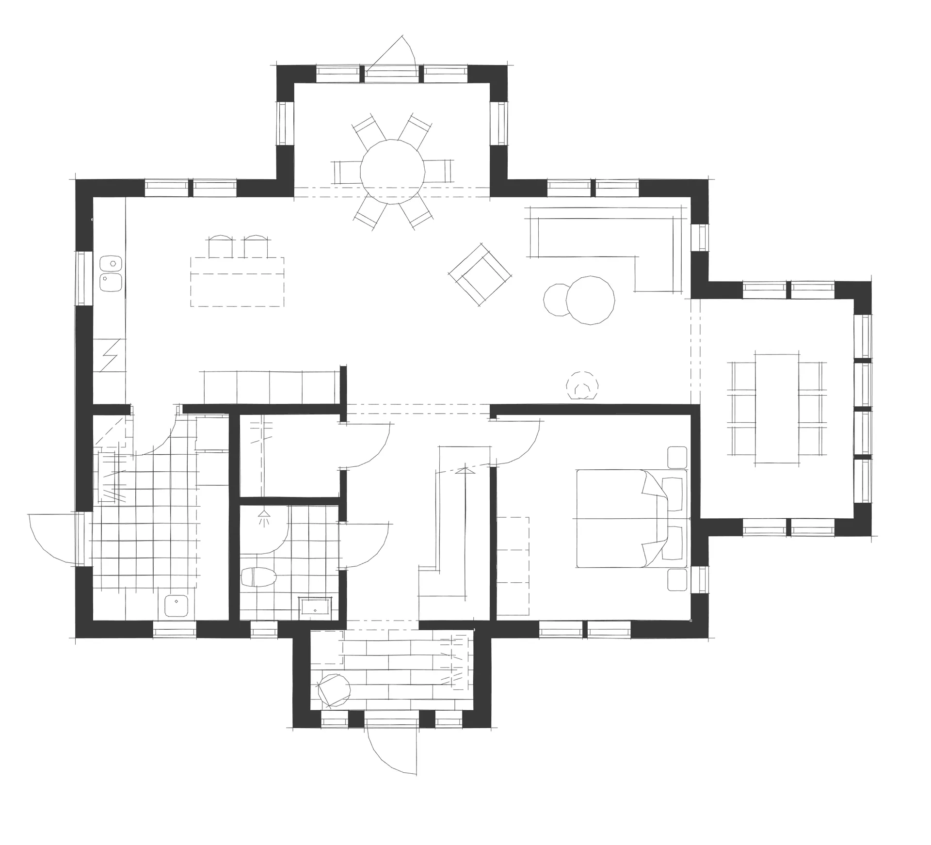 Villa Gränö planritning 1