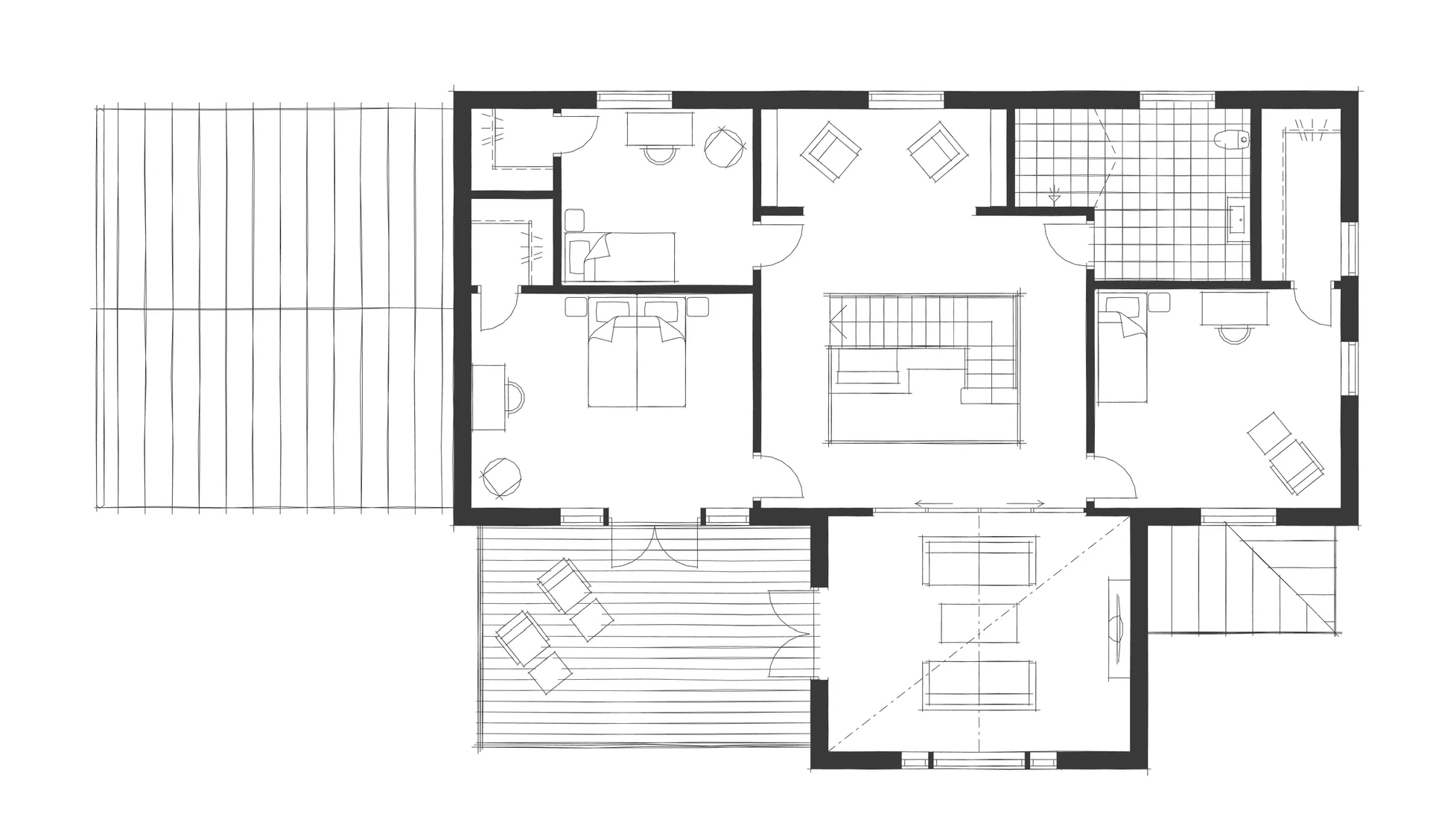 Villa Haga planritning 1