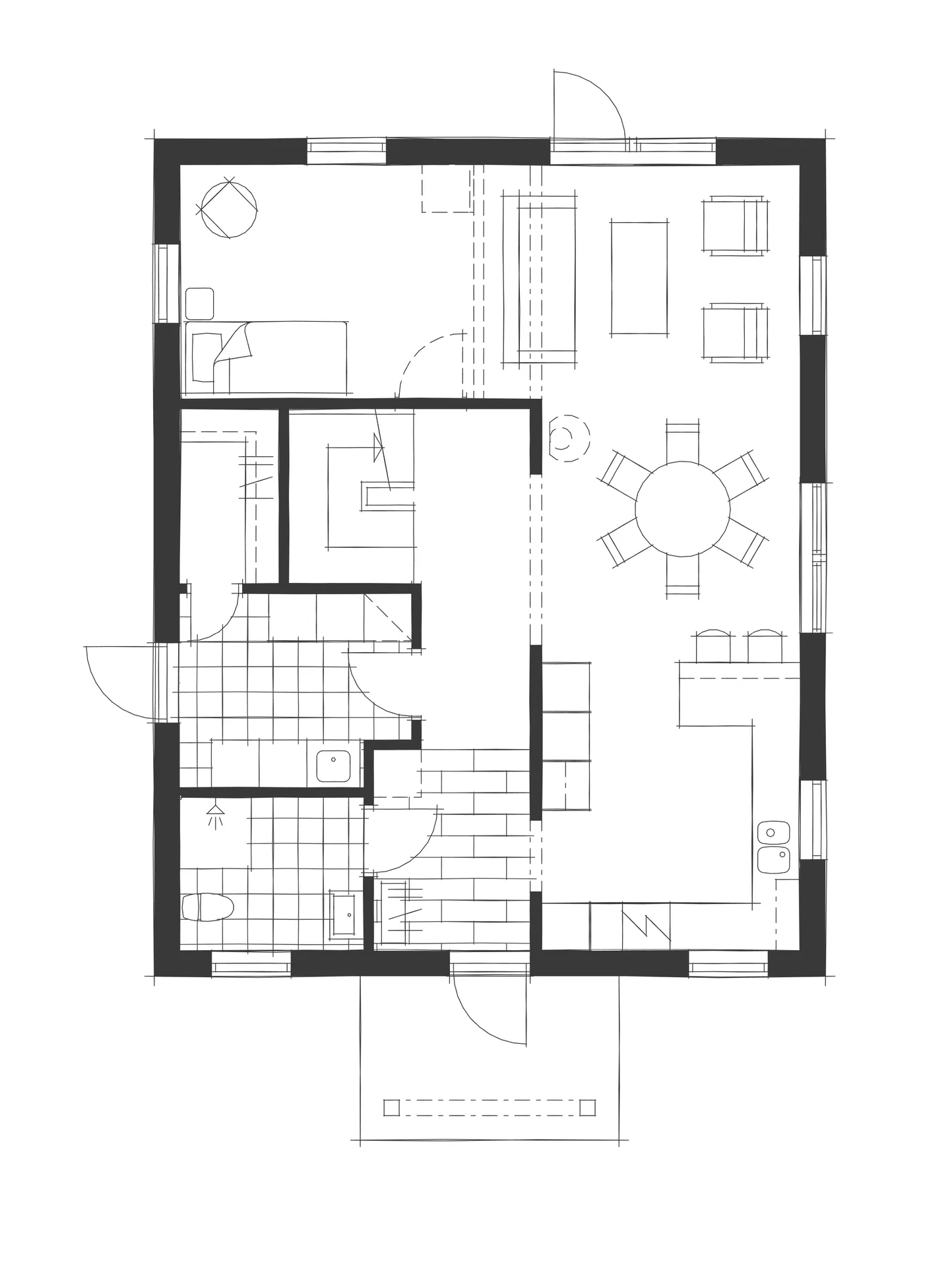 Villa Hjärtlanda planritning 1