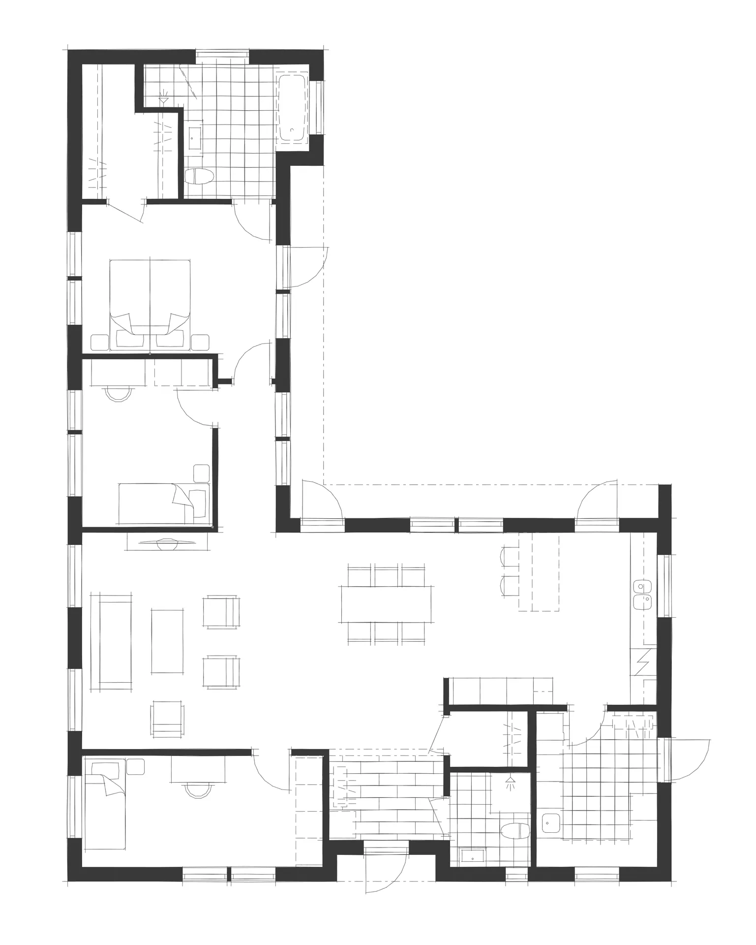 Villa Höllviken planritning 1