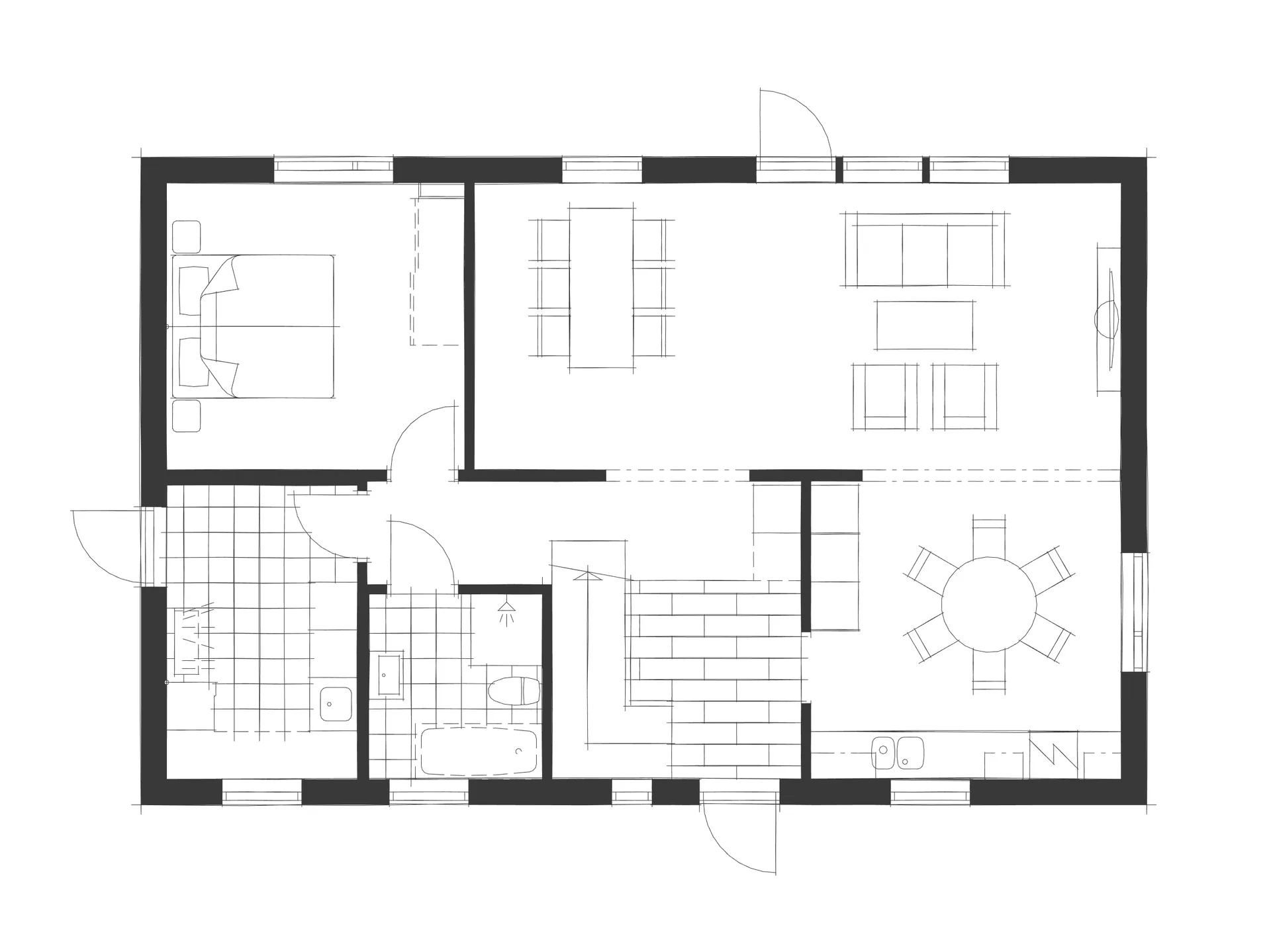 Villa Klockebo planritning 2