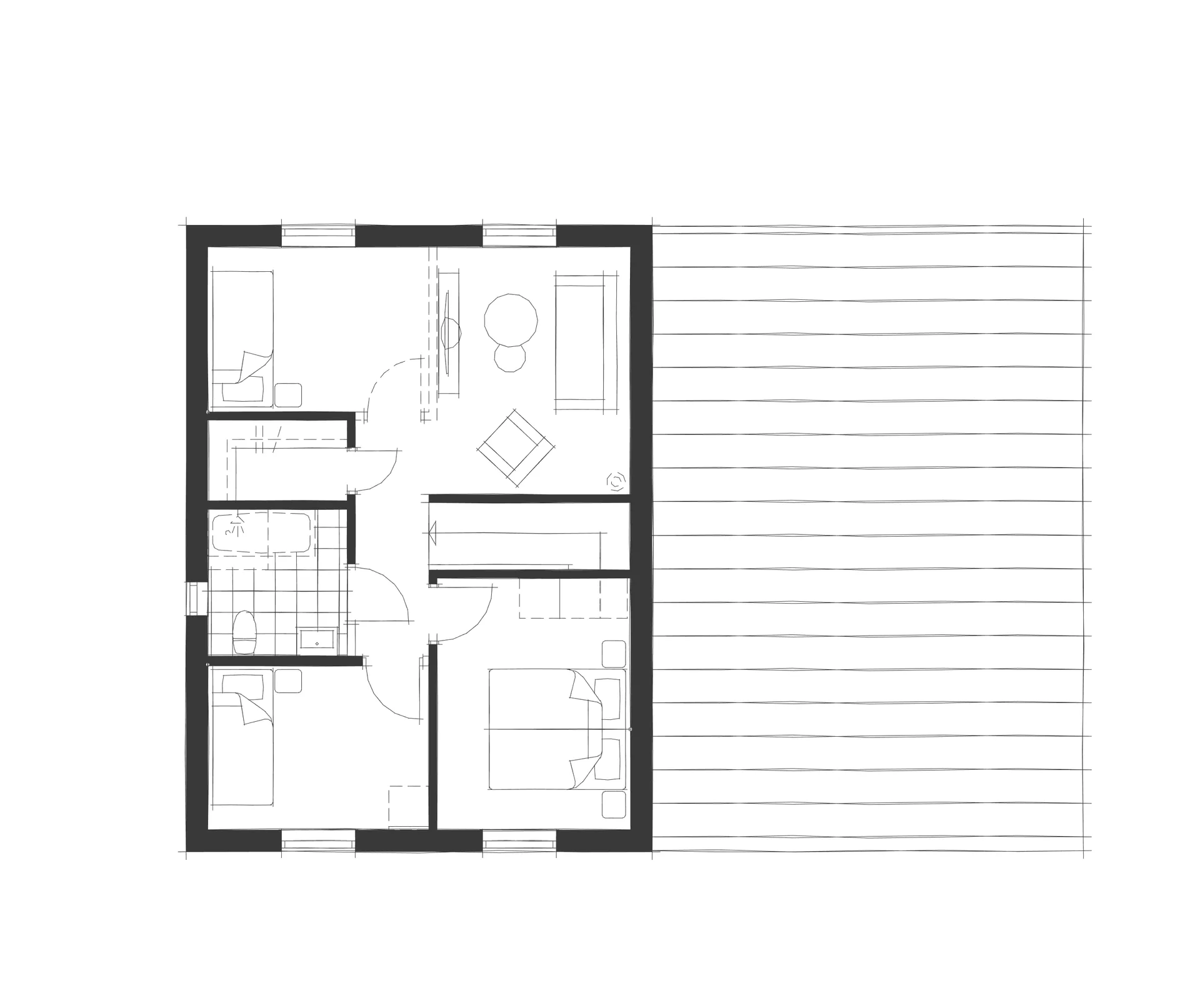 Villa Lönås planritning 1