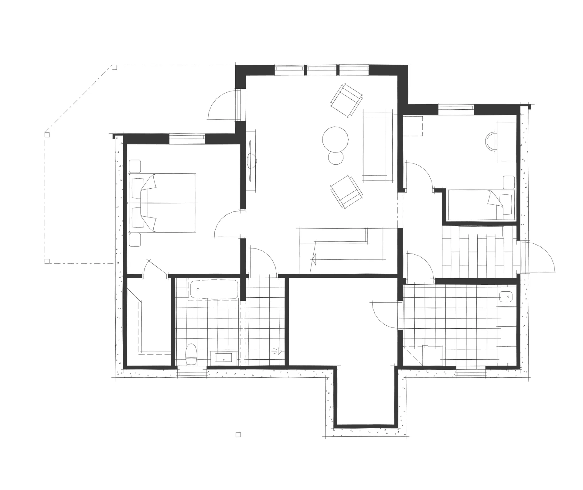 Villa Östanskog planritning 1