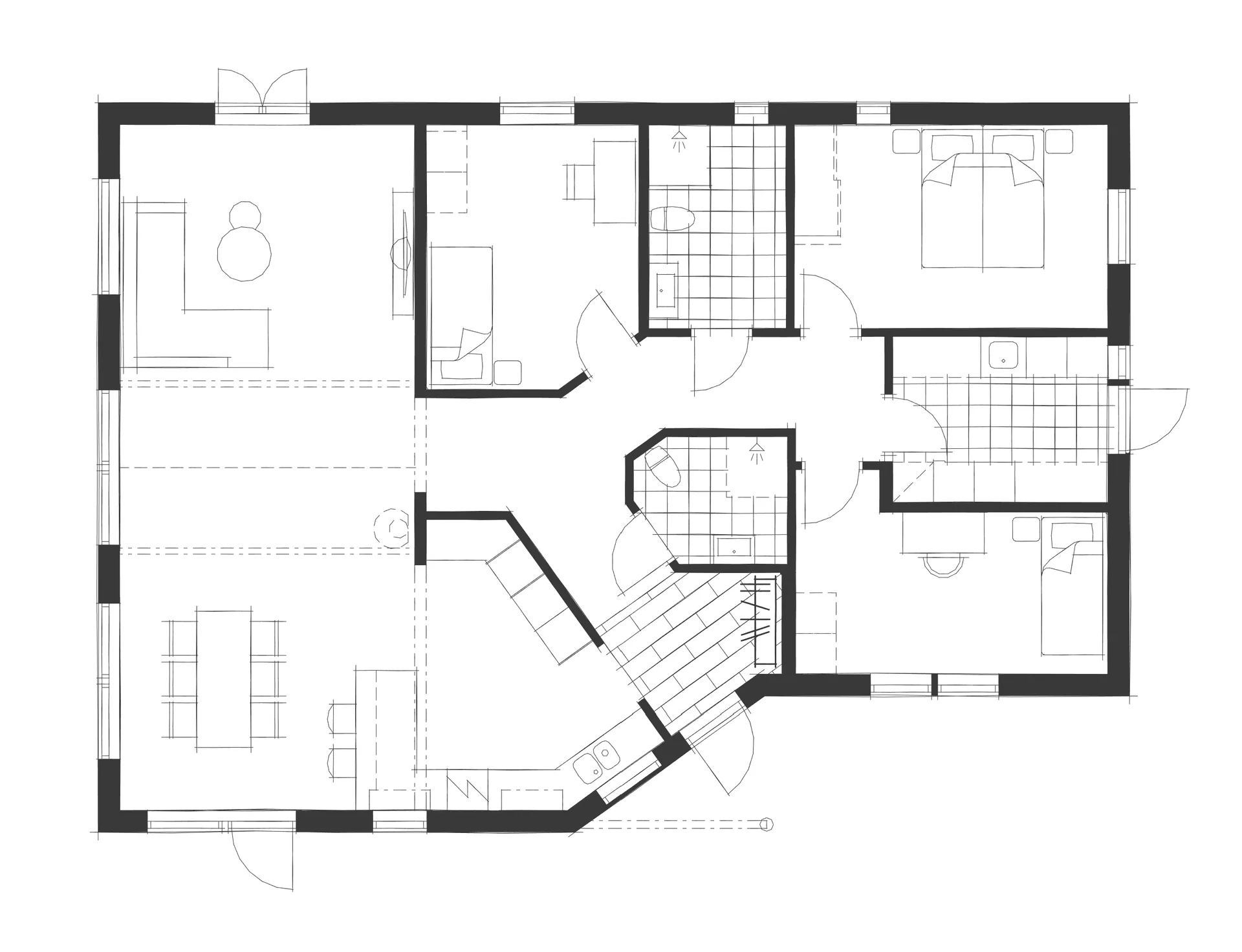 Villa Sikanäs planritning 1