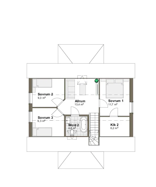Björkäng planritning - Traditionell