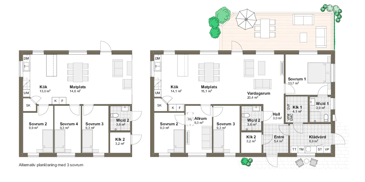Skäret planritning - Modern