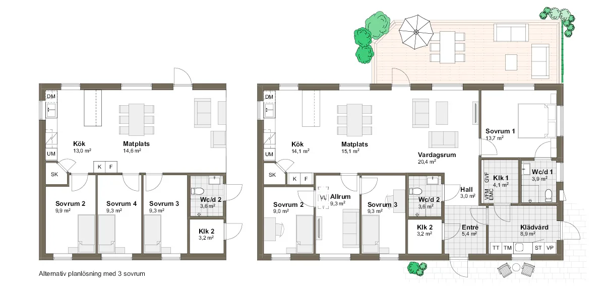 Skäret planritning - Traditionell