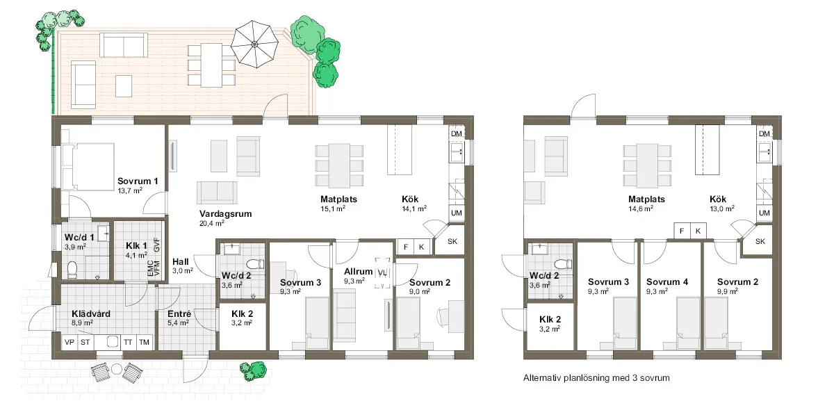 Skäret planritning - Traditionell
