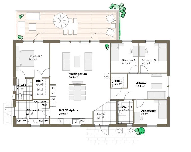 Stenudden planritning - Traditionell