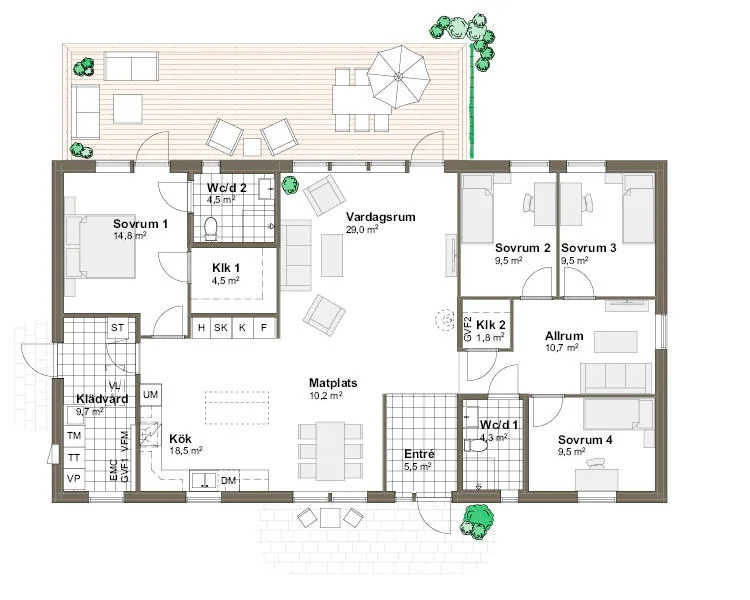 Stenudden planritning - Traditionell