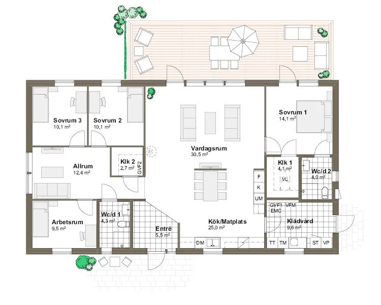 Stenudden planritning - Traditionell