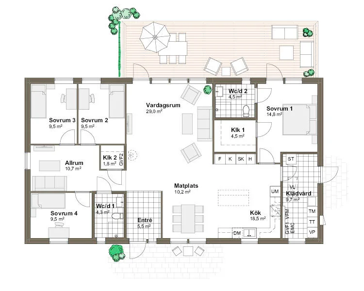 Stenudden planritning - Traditionell