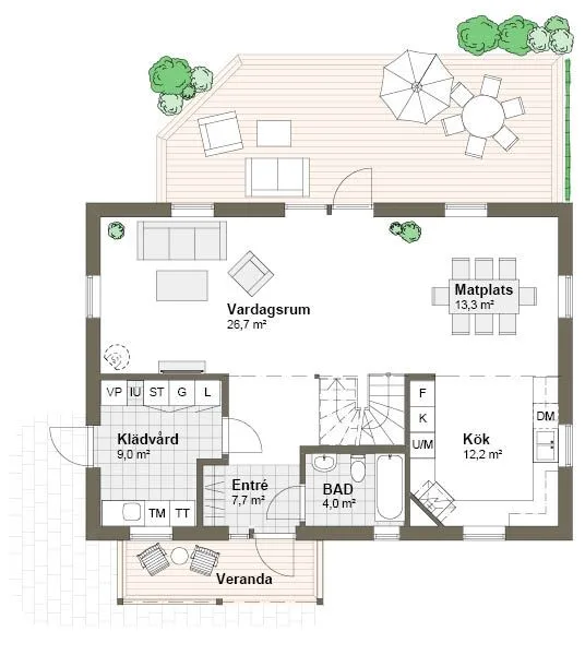 Planlösning entréplan V00010