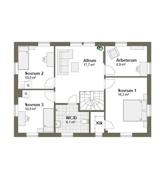 V00010 planritning - Traditionell