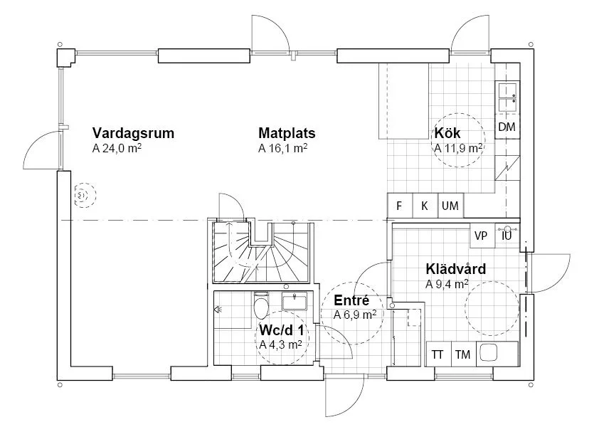Planlösning V19009 Plan 1