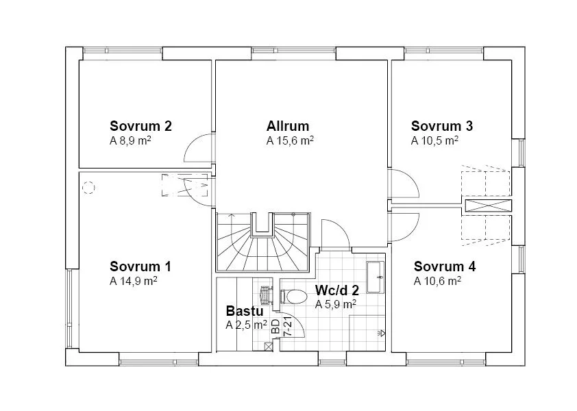 Planlösning V19009 Plan 2